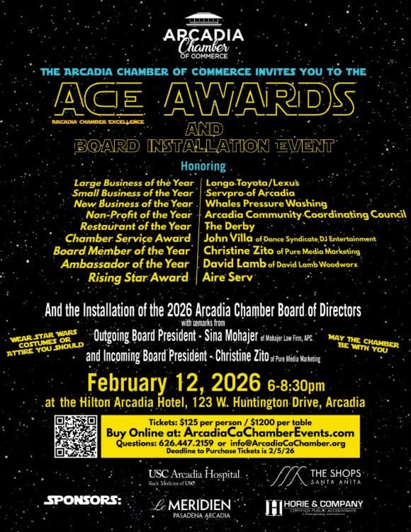 Arcadia Chamber of Commerce’s ACE Awards